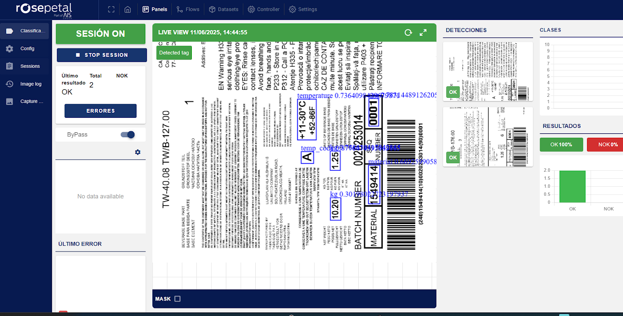 Label verification monitor